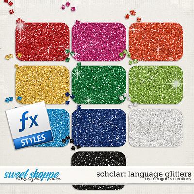 Scholar: Language Glitters by Meagan's Creations