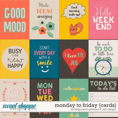 Monday to Friday {cards} by Blagovesta Gosheva & Vesi Designs