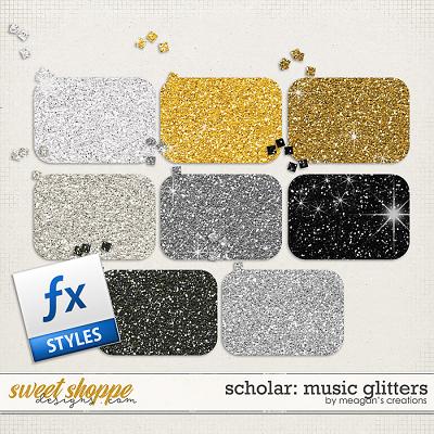 Scholar: Music Glitters by Meagan's Creations