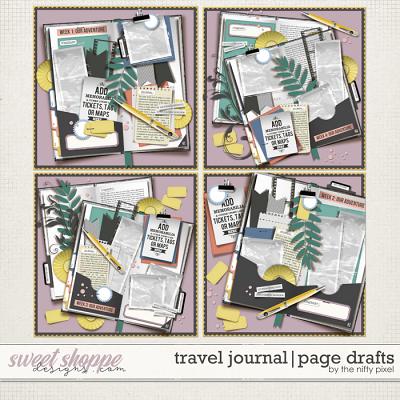 TRAVEL JOURNAL | PAGE DRAFTS by The Nifty Pixel