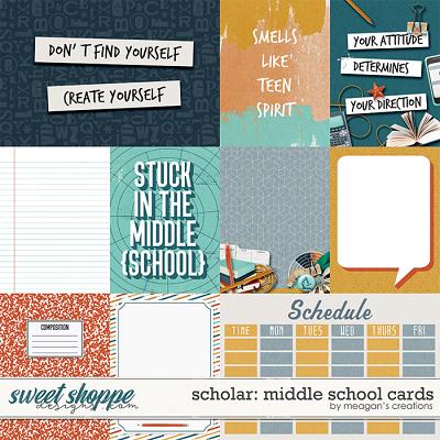 Scholar: Middle School Cards by Meagan's Creations
