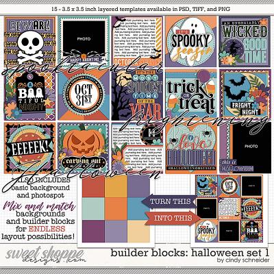 Cindy's Layered Templates - Builder Blocks: Halloween Set 1 by Cindy Schneider