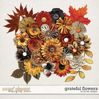 Grateful Flowers by JoCee Designs