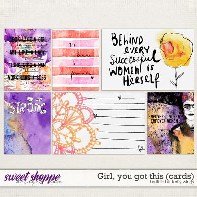 Girl, you got this (cards) by Little Butterfly Wings