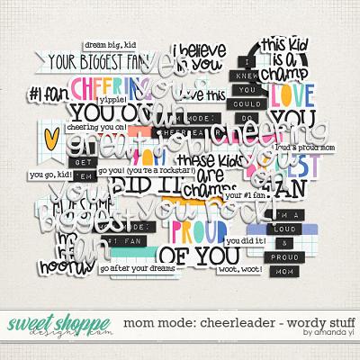 Mom mode: cheerleader: wordy stuff by Amanda Yi