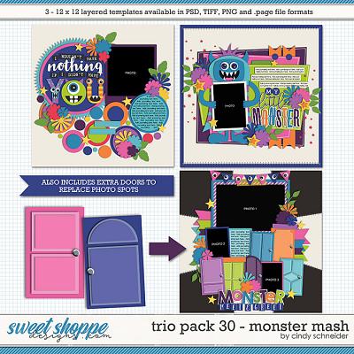 Cindy's Layered Templates - Trio Pack 30: Monster Mash by Cindy Schneider