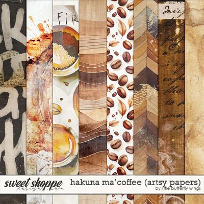 Hakuna Ma' Coffee (artsy papers) by Little Butterfly Wings