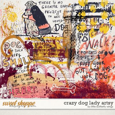 Crazy Dog Lady artsy by Little Butterfly Wings