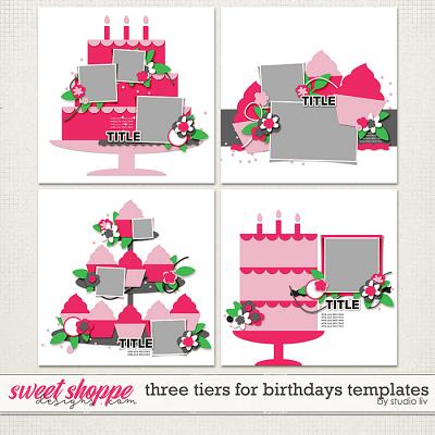 Three Tiers for Birthdays Templates by Studio Liv
