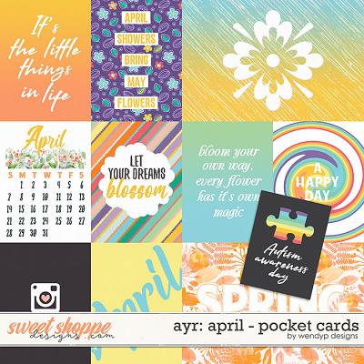 All year round: April - Pocket cards by WendyP Designs
