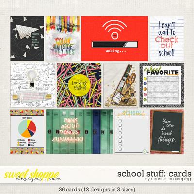 School Stuff Journal Cards by Connection Keeping