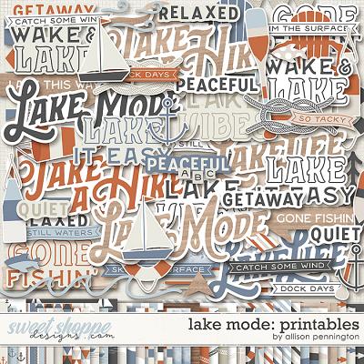 Lake Mode: Printables by Allison Pennington