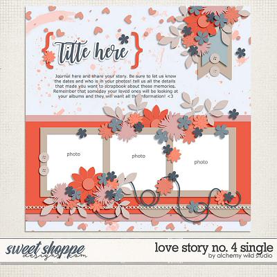 Love Story: Single 4 Layered Template by Amber