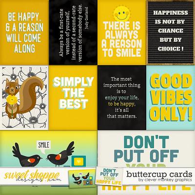 Buttercup Cards by Clever Monkey Graphics