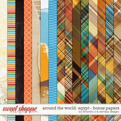 Around the world: Egypt - Bonus papers by Amanda Yi and WendyP Designs