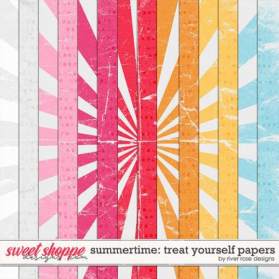 Summertime: Treat Yourself Papers by River Rose Designs