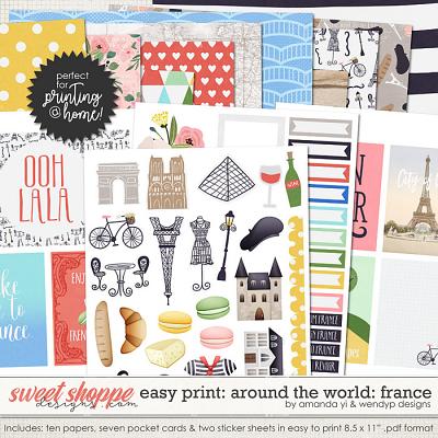 Easy Print: Around the World: France by WendyP Designs & Amanda Yi