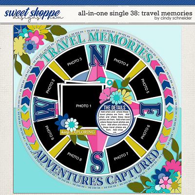 Cindy's Layered Templates - All In One Single 38: Travel Memories by Cindy Schneider Cindy's Layered Templates - All In One Single 38: Travel Memories by Cindy Schneider