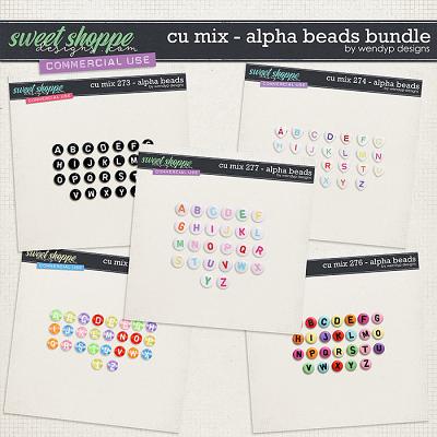 CU Mix - Alpha beads Bundle by WendyP Designs