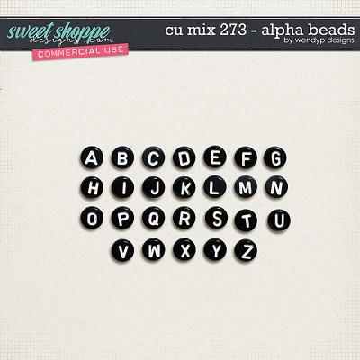 CU Mix 273 - Alpha Beads by WendyP Designs