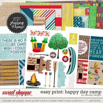 Easy Print: Happy day camp by WendyP Designs