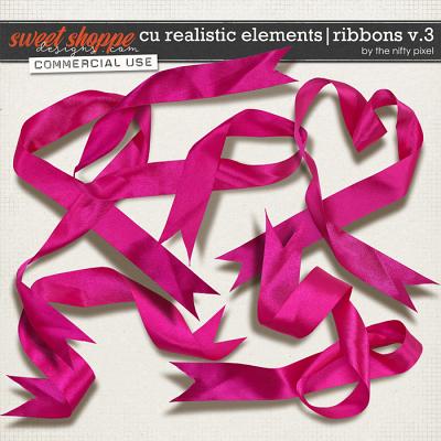 CU REALISTIC ELEMENTS | RIBBONS V.3 by The Nifty Pixel