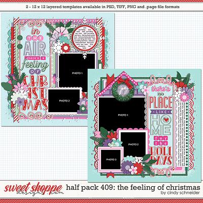 Cindy's Layered Templates - Half Pack 409: The Feeling of Christmas by Cindy Schneider