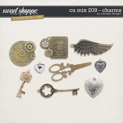 CU Mix 209 - charms by WendyP Designs 