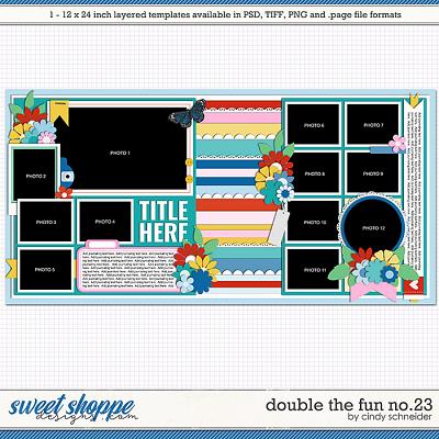 Cindy's Layered Templates - Double the Fun No.23 by Cindy Schneider