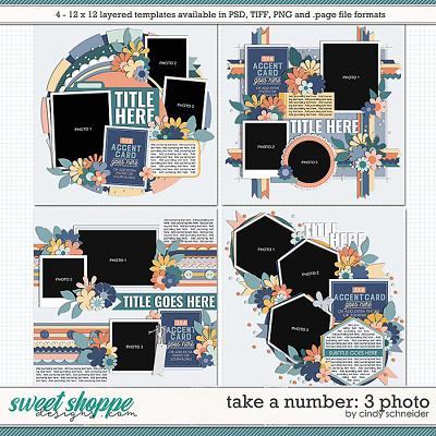Cindy's Layered Templates - Take a Number: 3 Photo by Cindy Schneider