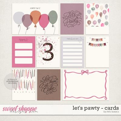 Let's Pawty | Journal Cards - by Kris Isaacs Designs
