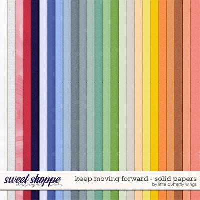 Keep moving forward - solid papers by Little Butterfly Wings