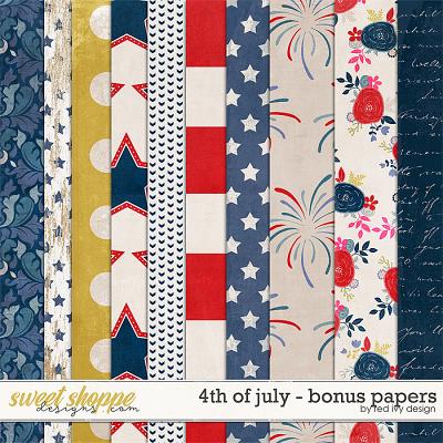 4th of July - Bonus Papers by Red Ivy Design