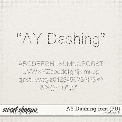 AY Dashing font {PU} by Amanda Yi