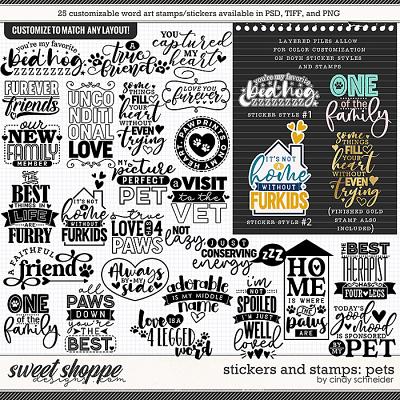 Cindy's Layered Stickers and Stamps: Pets by Cindy Schneider