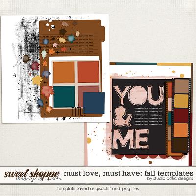 Must Love, Must Have: Fall Templates by Studio Basic