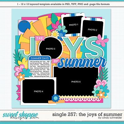 Cindy's Layered Templates - Single 257: The Joys of Summer by Cindy Schneider