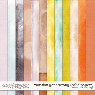 Vacation Gone Wrong (solid papers) by Little Butterfly Wings