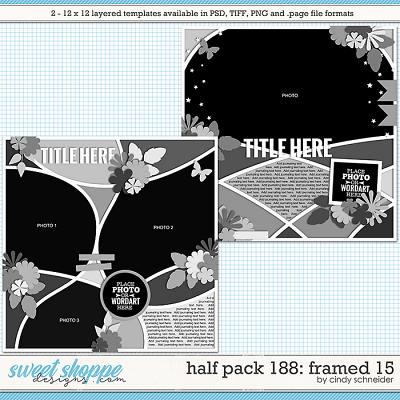 Cindy's Layered Templates - Half Pack 188: Framed 15 by Cindy Schneider