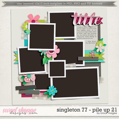 Brook's Templates - Singleton 77 - Pile Up 21 by Brook Magee