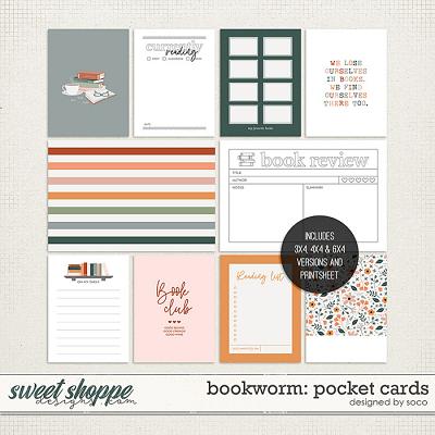 Bookworm: Pocket Cards | Designed by Soco
