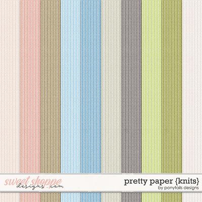 Pretty Paper Knit Papers by Ponytails