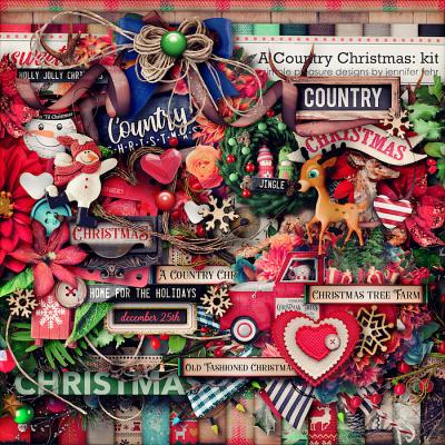 A Country Christmas kit: simple pleasure designs by jennifer fehr 