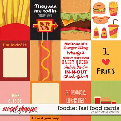 Foodie: Fast Food Cards by Kelly Bangs Creative 