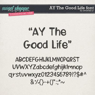 CU AY The Good Life font by Amanda Yi
