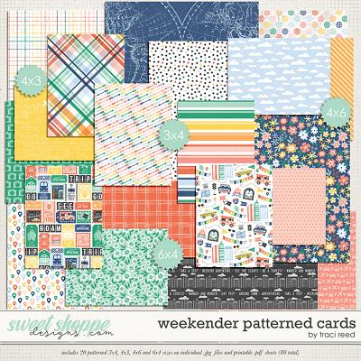 Weekender Patterned Cards by Traci Reed