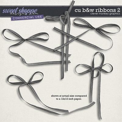 CU B&W Ribbons 2 by Clever Monkey Graphics
