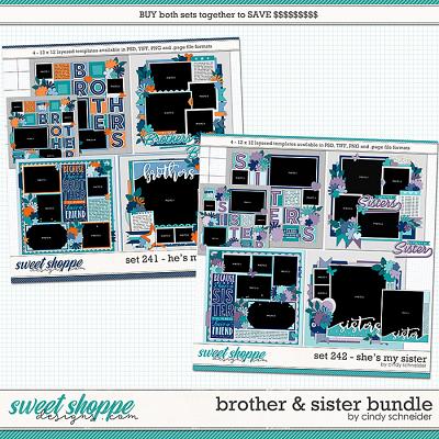 Cindy's Layered Templates - Brother and Sister Bundle by Cindy Schneider