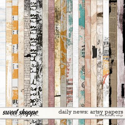 Daily news: artsy papers by Little Butterfly Wings
