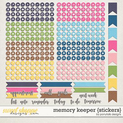 Memory Keeper Planner Stickers by Ponytails